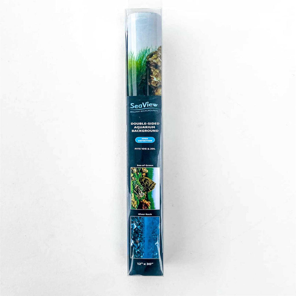 River Rock & Green Aquarium Background Decor F659