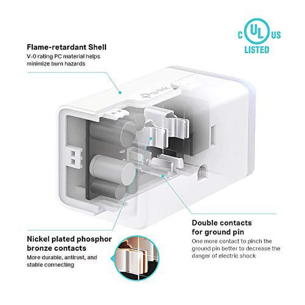 White 15 Amp Smart Plug 3-Pack C255