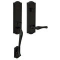 Satin Black Emergency Egress Handleset with Lever Full Dummy LH Y767
