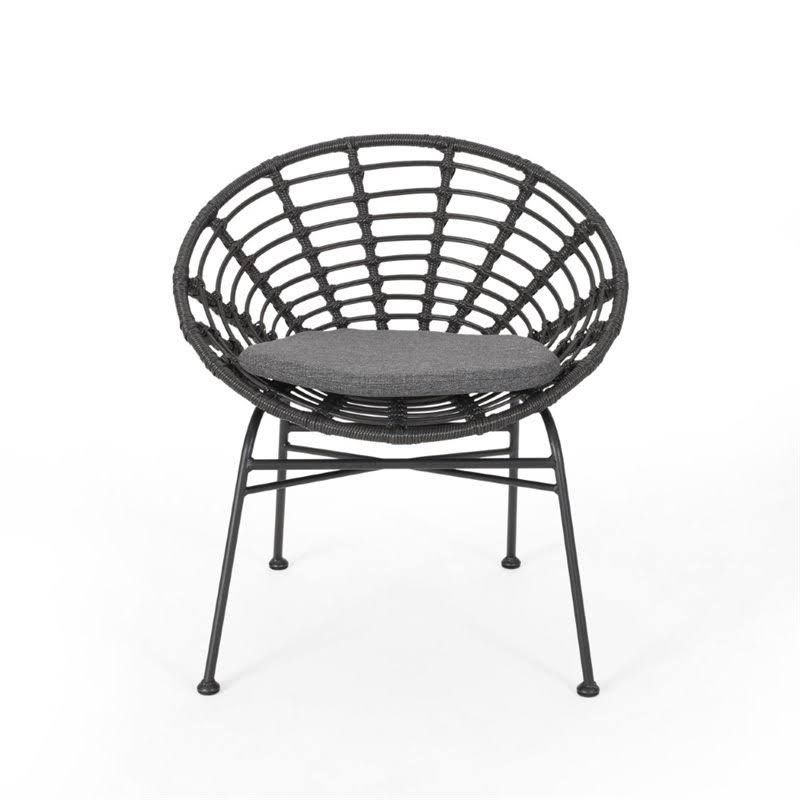 3 Piece Outdoor Acacia Wood Conversation Set in Gray G906808
