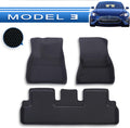 3Pcs/Set Black All Weather Car Floor Liners F899075
