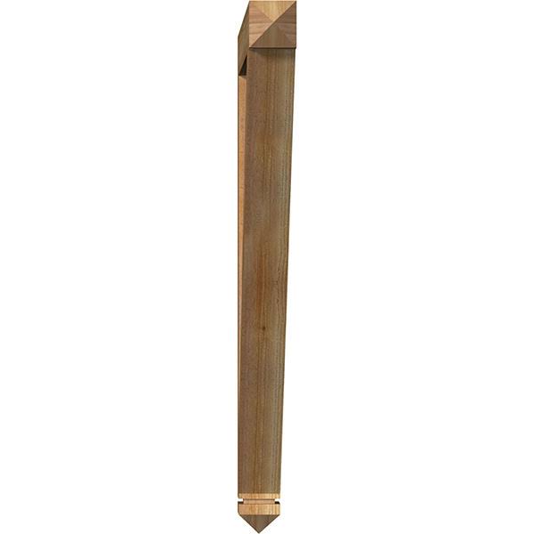 Traditional Arts & Crafts Rough Sawn Bracket, Western Red Cedar I137