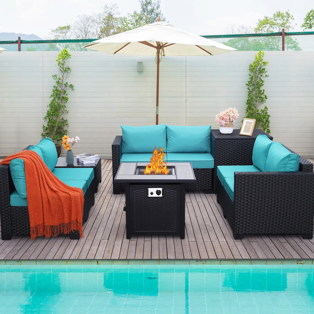 5 Pcs Outdoor Conversation Set with Fire Pit D3975
