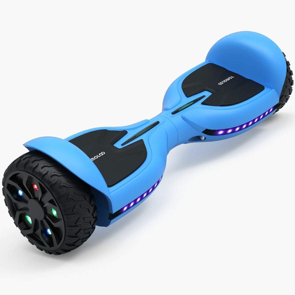6.5-in Flashing Solid Wheel Electric Self Balancing Scooter with Bluetooth Speaker C8231