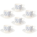 6pcs Coffee Cups with Saucer C415