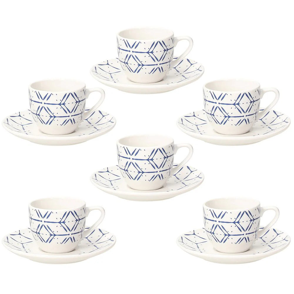6pcs Coffee Cups with Saucer C415