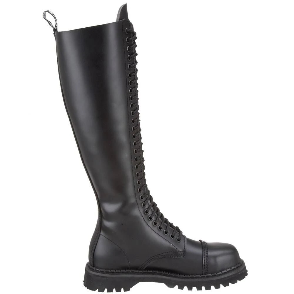 Black Leather Shoes J77042