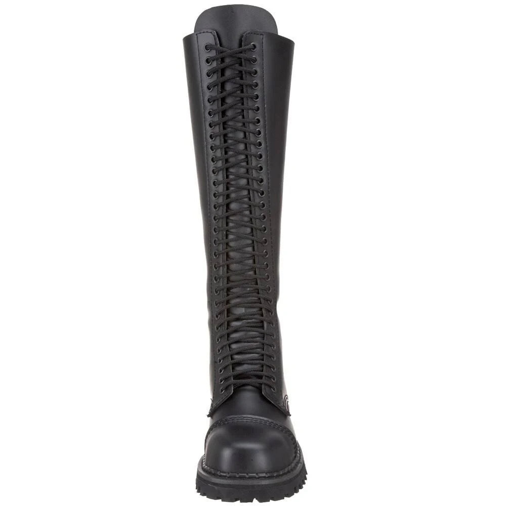 Black Leather Shoes J77042