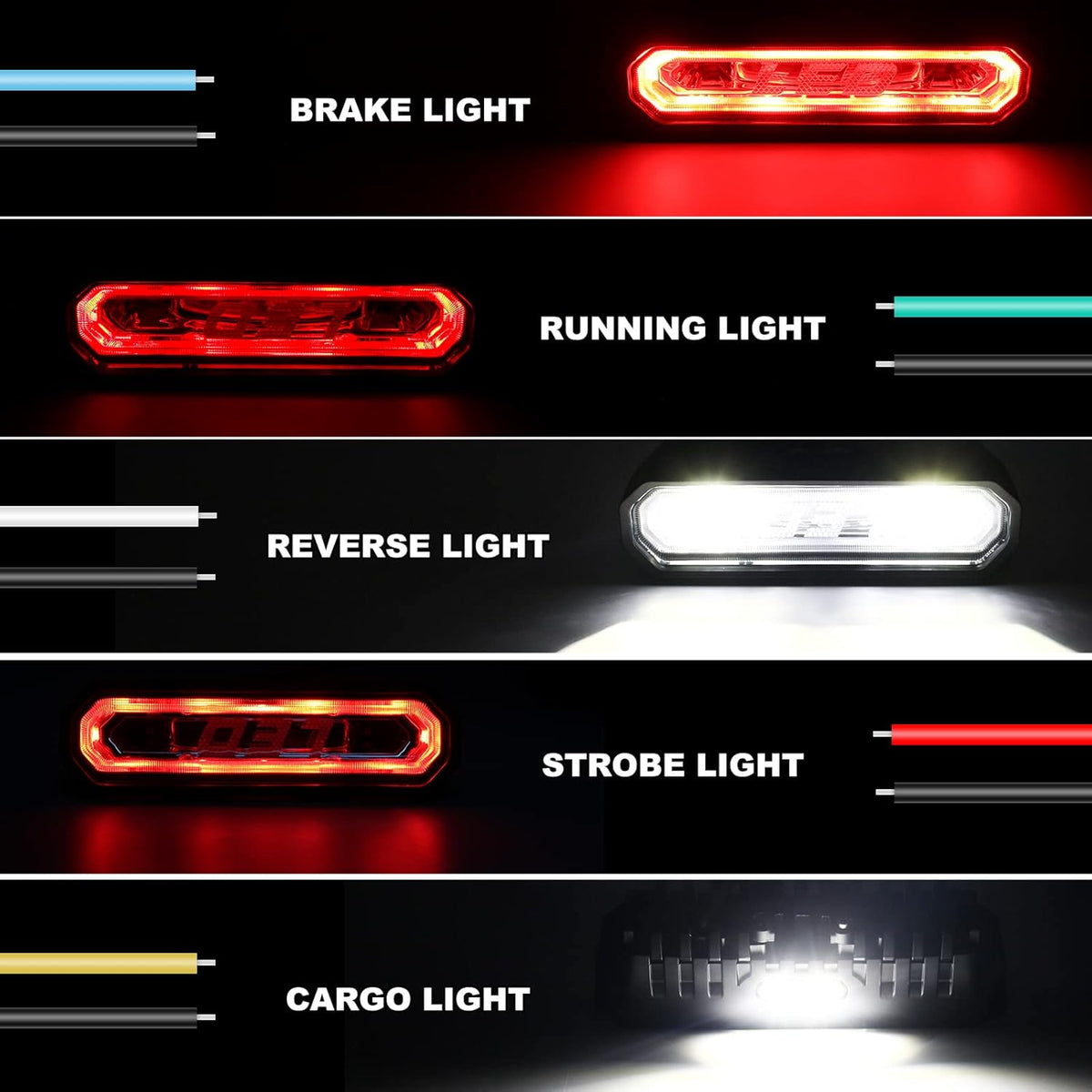UTV LED Chase Brake Tail Lights X856577