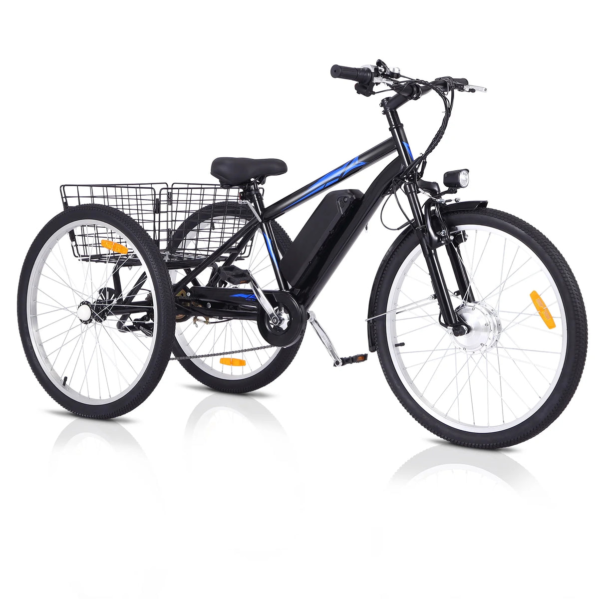7-Speed Electric Trike with Basket F548