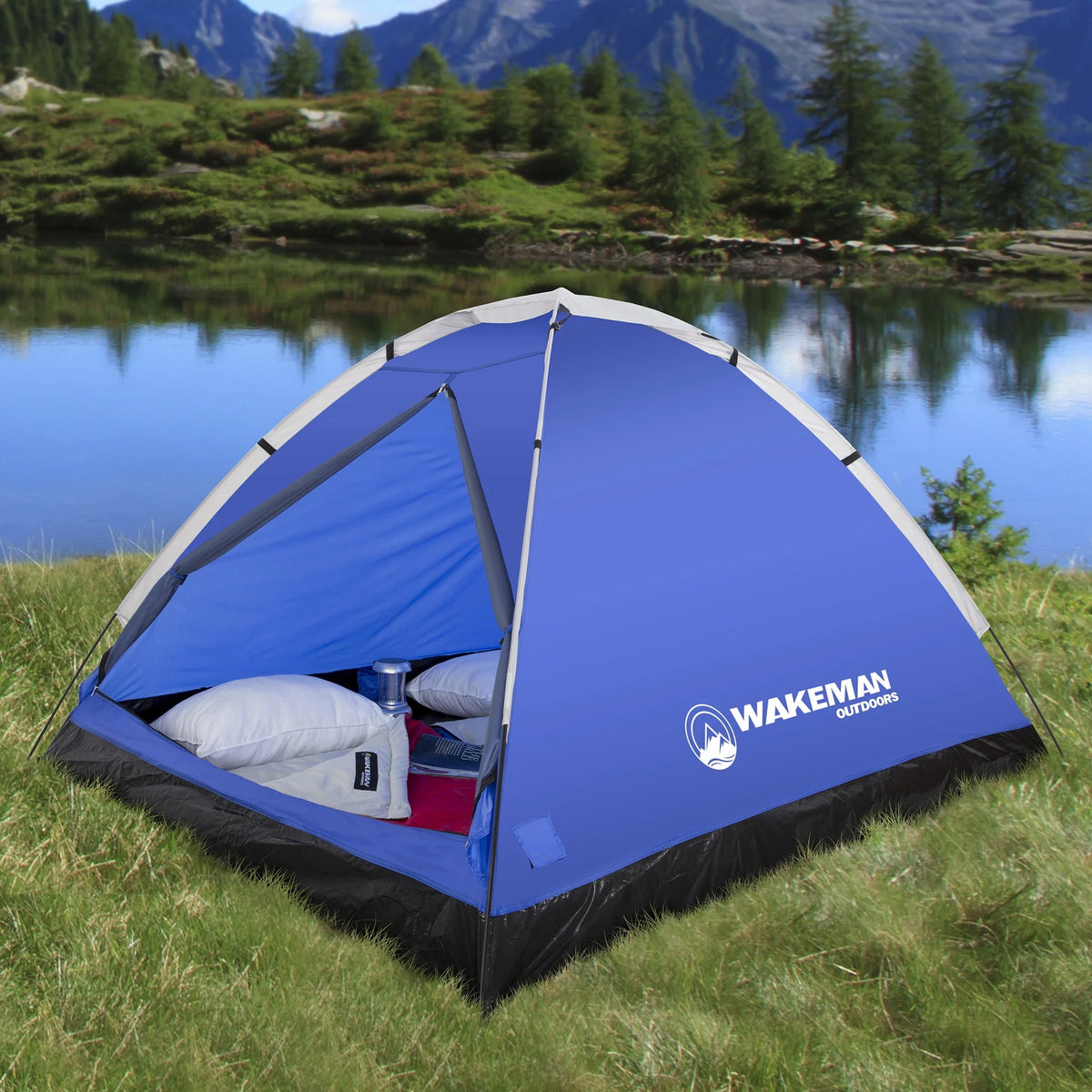 2-Person Water Resistant Dome Tent with Carry Bag I9126