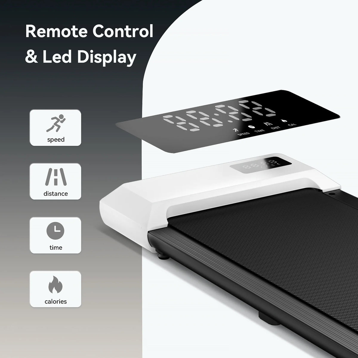 2 in 1 Under Desk Treadmill with Remote Control W71310