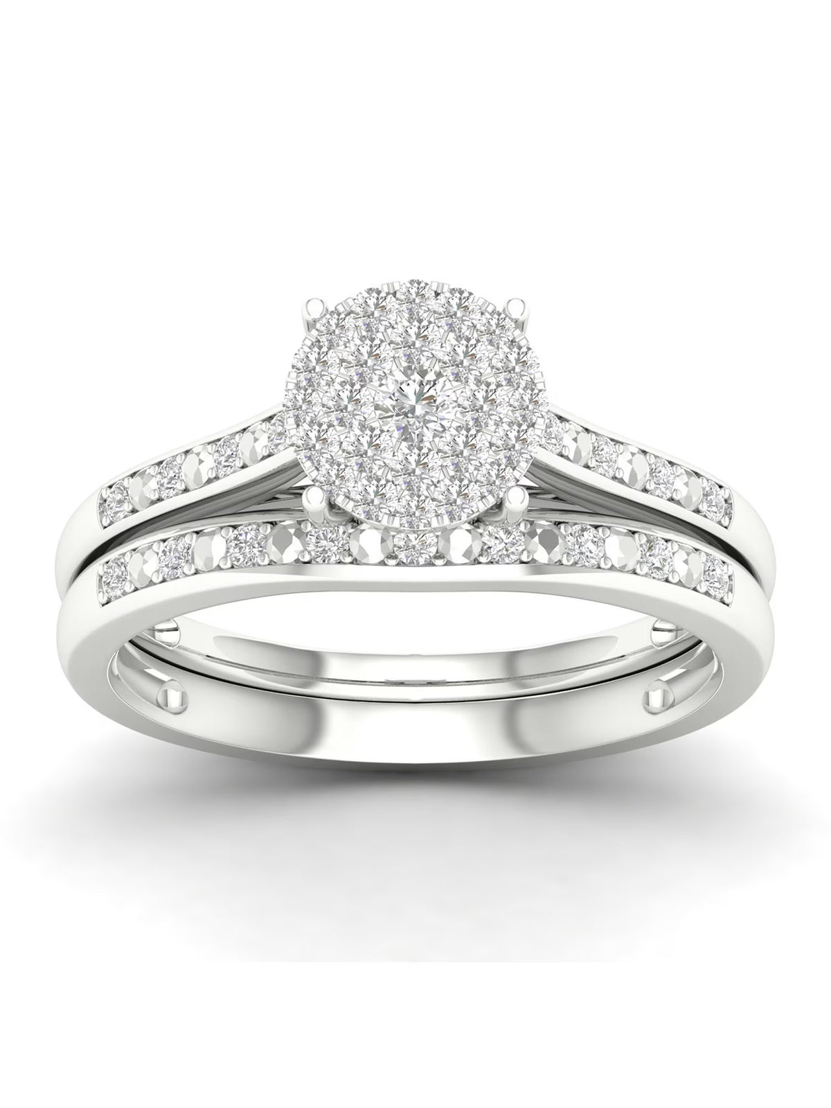 Diamond Cluster Bridal Set M781
