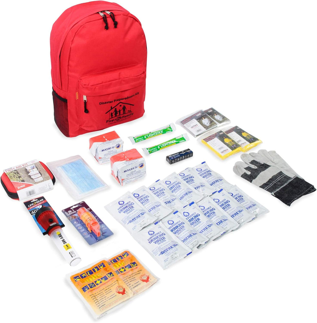 72 Hour Emergency Survival Kit in Red Backpack A143750