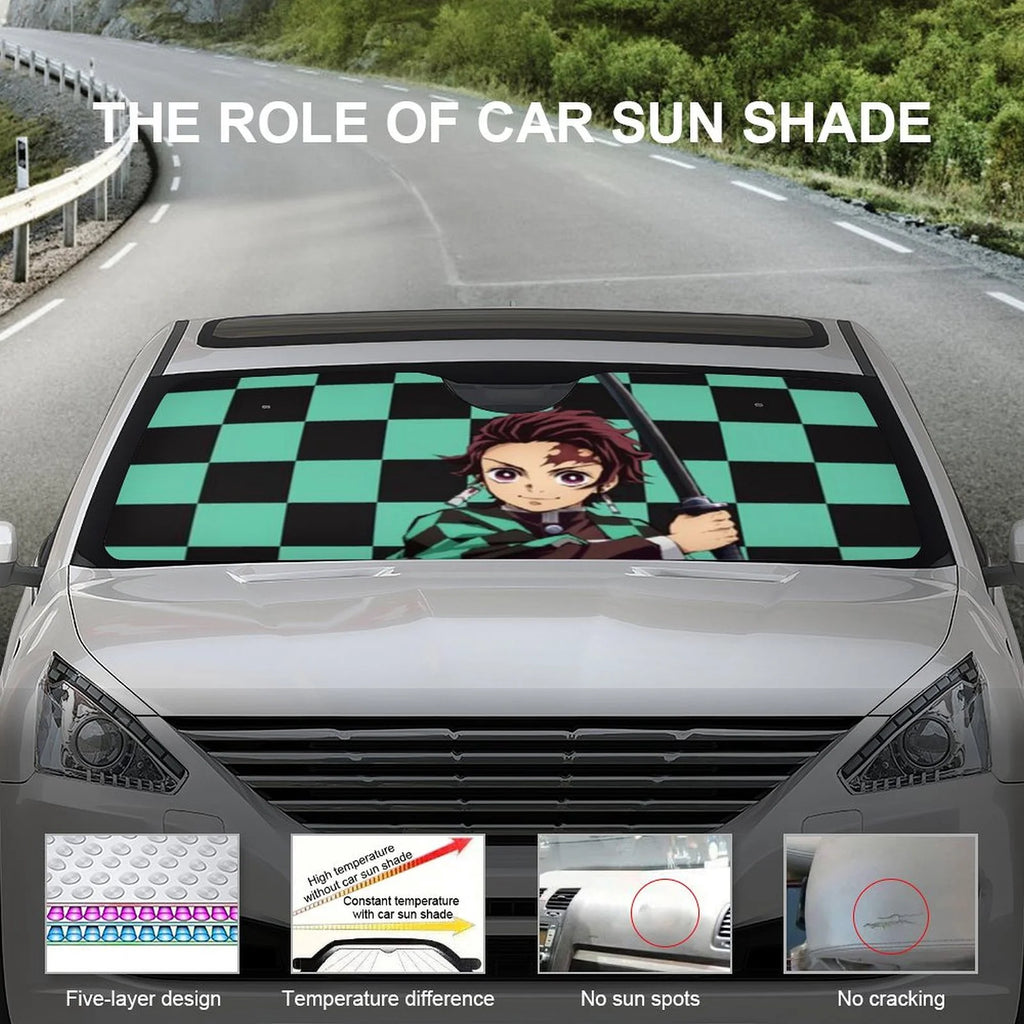 Foldable Reflective Car Windshield Sun Shade Cover T298