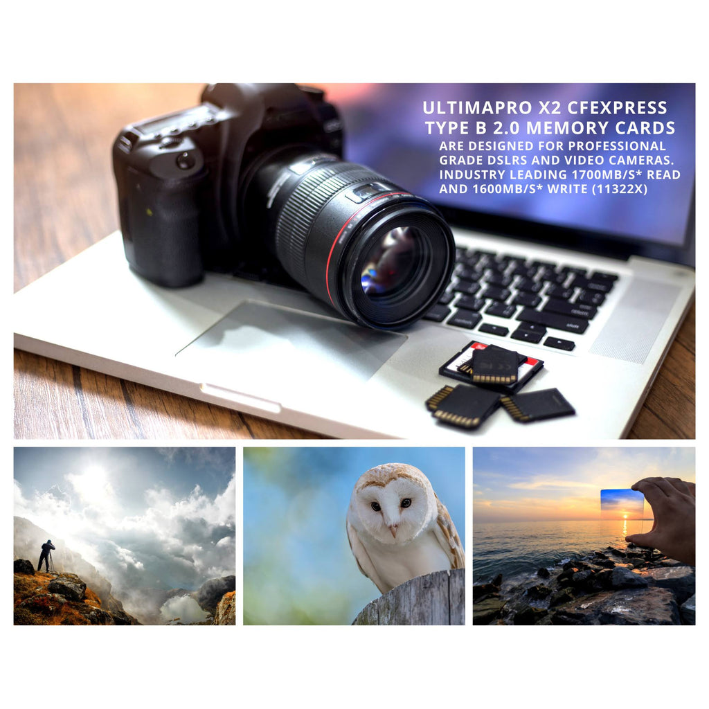 128GB CFexpress Memory Card Speed 1700/1600 MB/sec Read/Write T1338