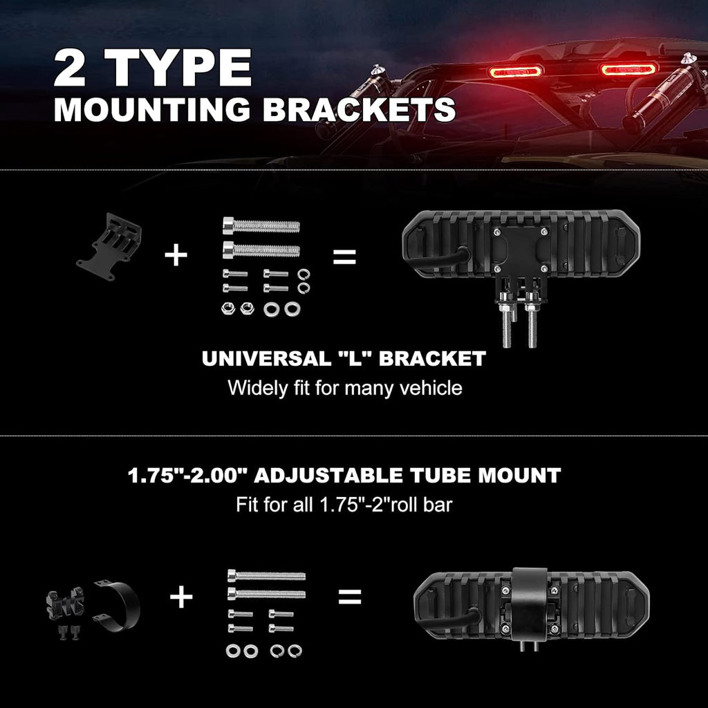 UTV LED Chase Brake Tail Lights X856577