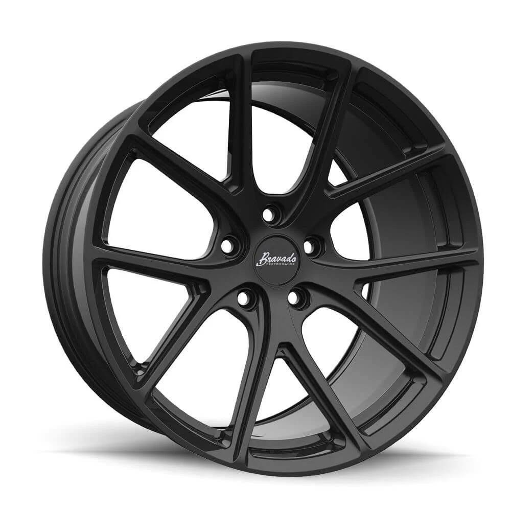 18x10 5x120 ET28 Matte Black Rims H485