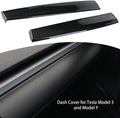 ABS Bright Carbon Fiber Pattern Dash Cover Wrap Cap Pack of 2 U621