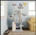 66 Inches Multi-Level Cat Tree Tower with Hammock and Baskets B724
