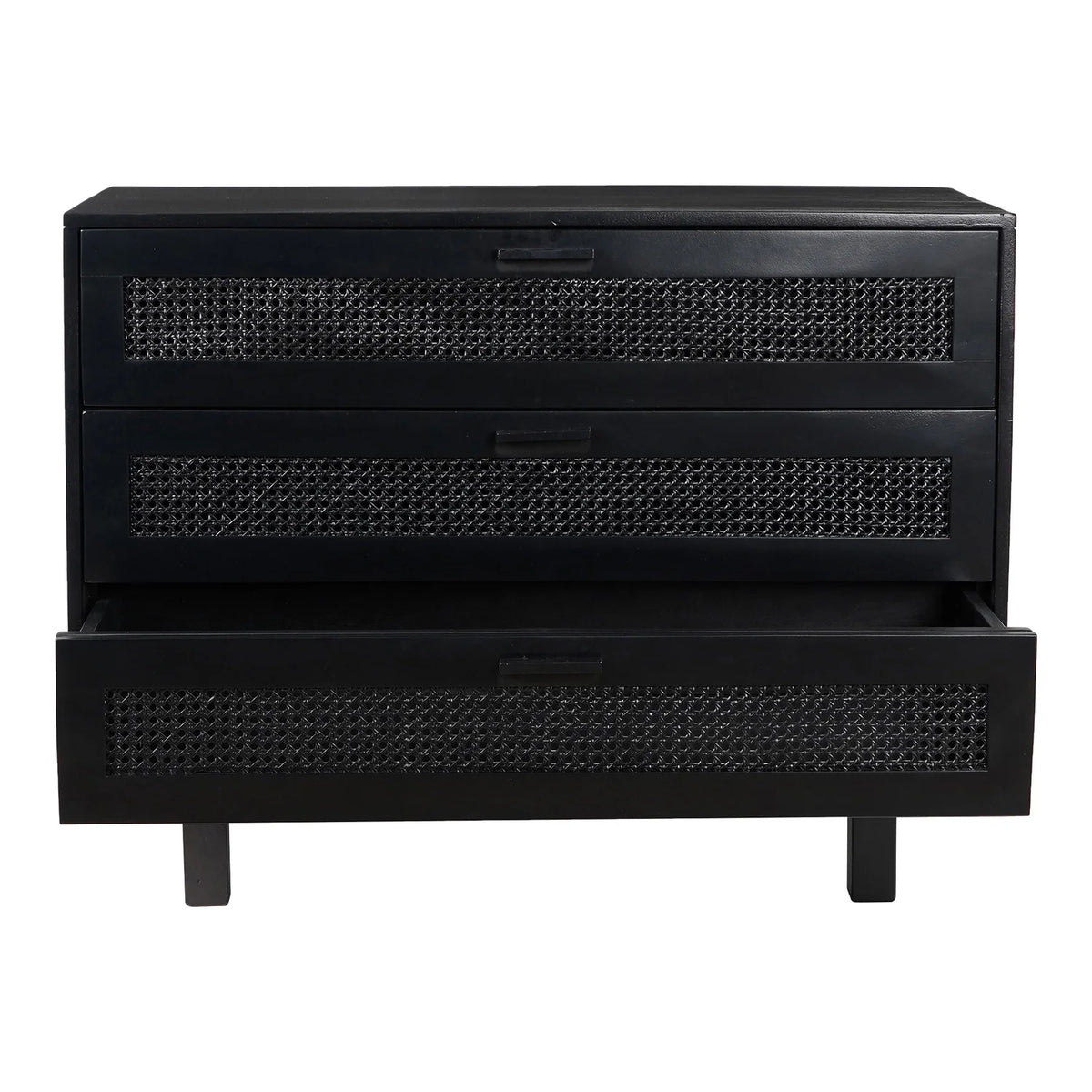 Black 3 Drawer Chest R61163