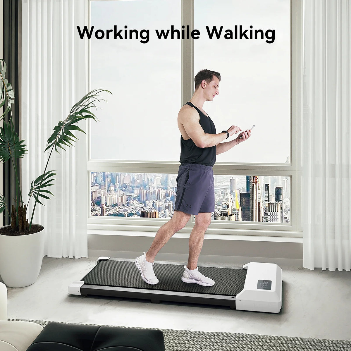 2 in 1 Under Desk Treadmill with Remote Control W71310