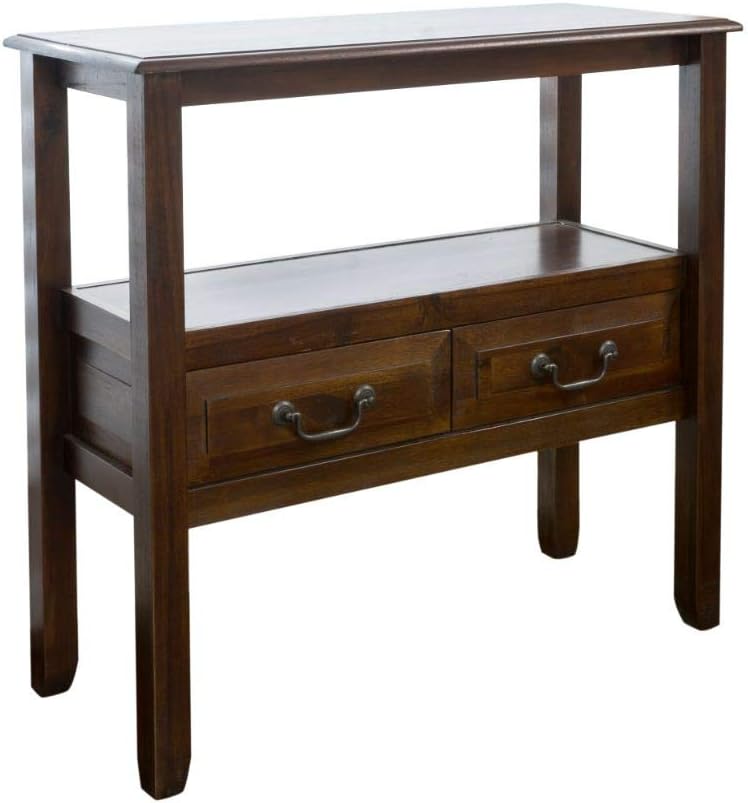 Acacia Wood Accent Table, Brown Mahogany B8707