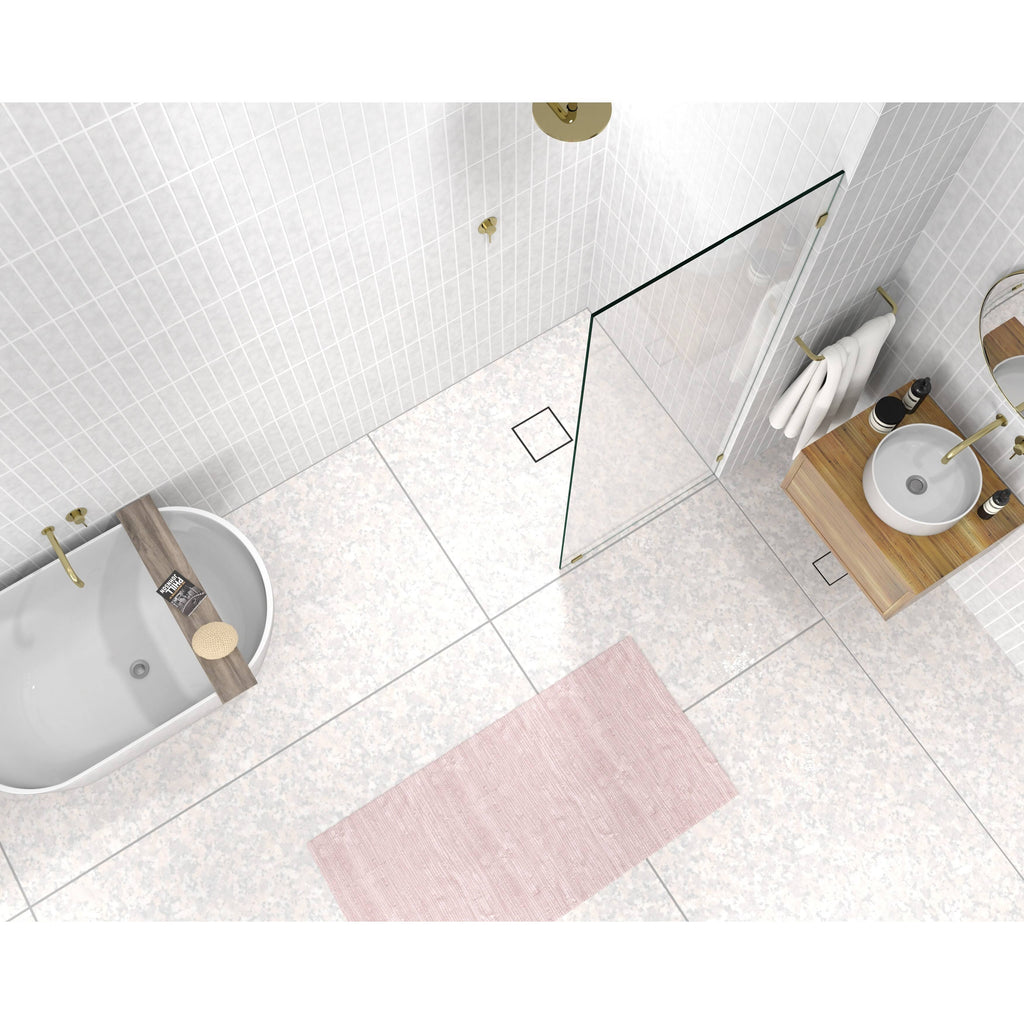 Frameless Shower Door, Polished Chrome E21282