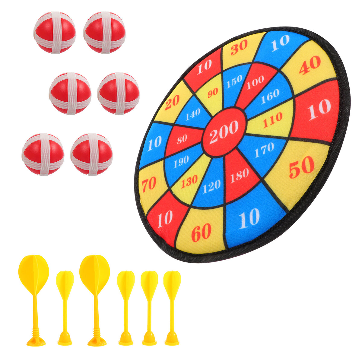 13Pcs Kids Sticky Balls Darts Board Toys X74306